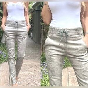 BEBY Stylish Silver Women's Pants